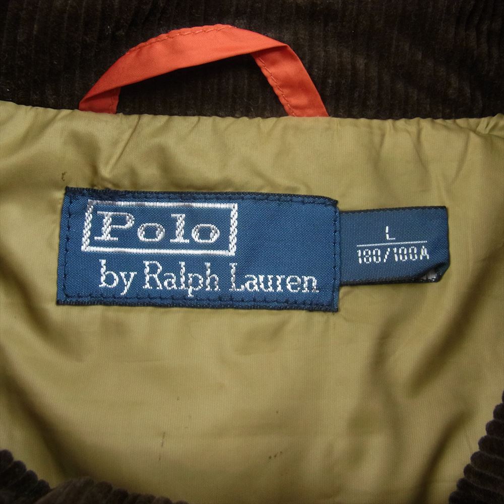 POLO RALPH LAUREN ポロ・ラルフローレン 1452044RIV キルティング 中綿 ベスト オレンジ系 L【中古】