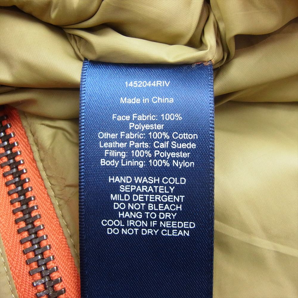 POLO RALPH LAUREN ポロ・ラルフローレン 1452044RIV キルティング 中綿 ベスト オレンジ系 L【中古】