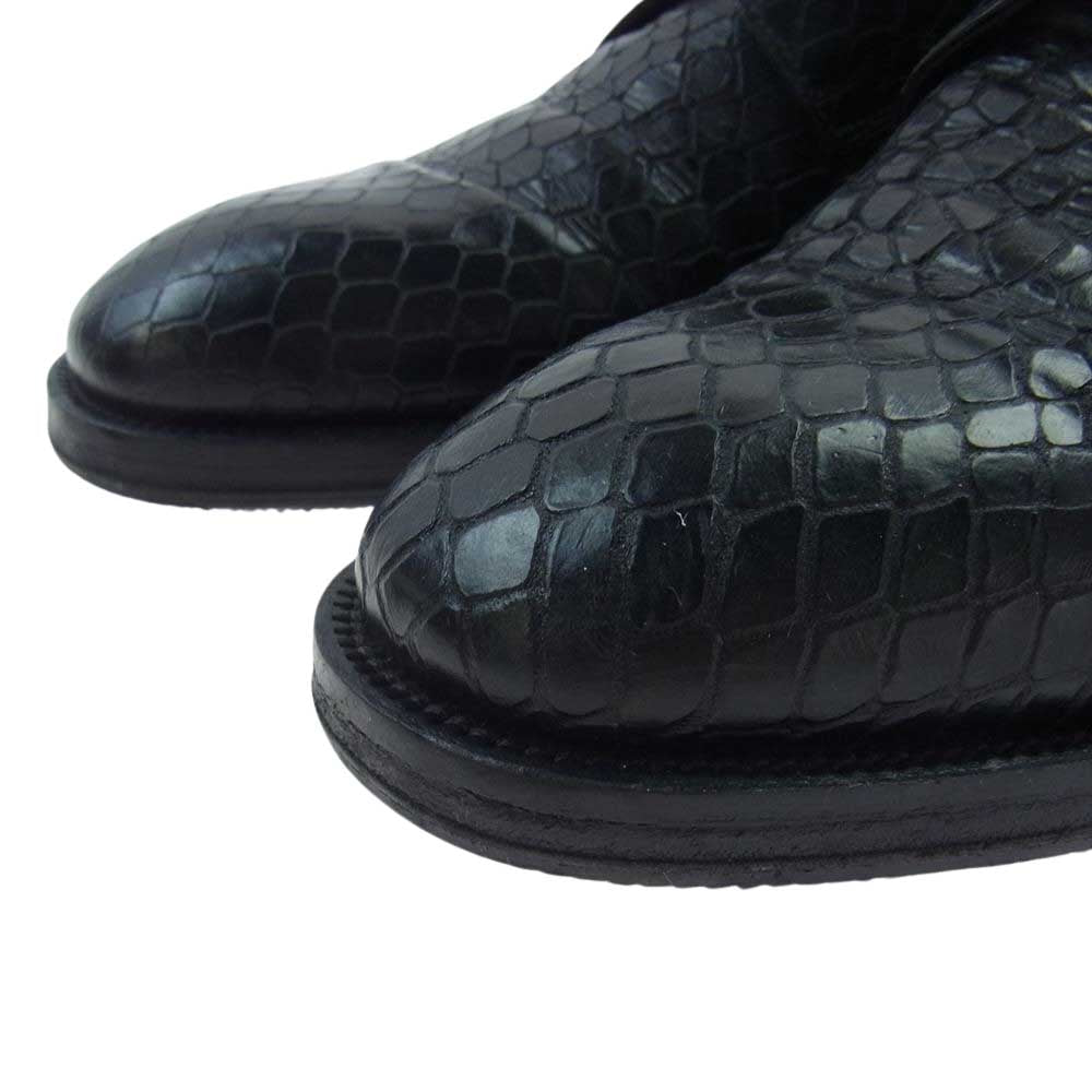 バラッツ スペイン製 型押し レザー ドレスシューズ ブラック系 8【中古】