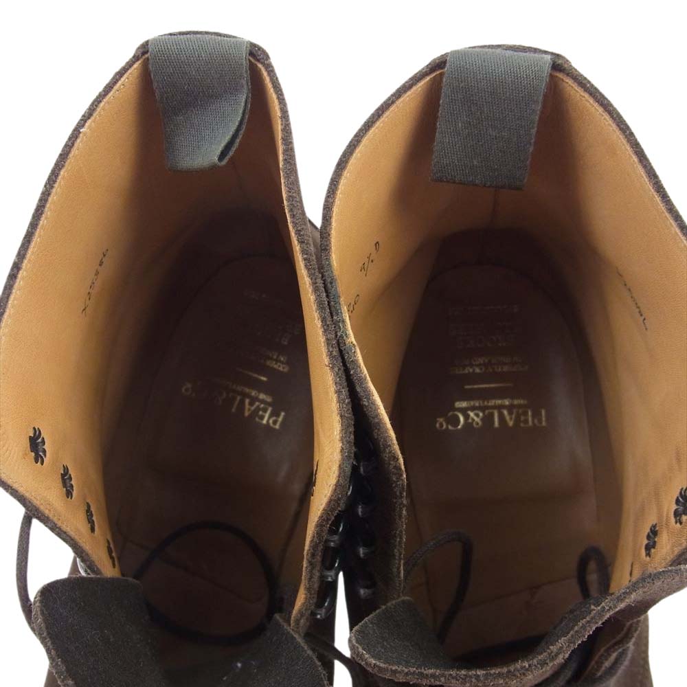 ピールアンドコー 100005840 英国製 DAINITEソール レースアップ スエード ブーツ ブラウン系 9.5【中古】