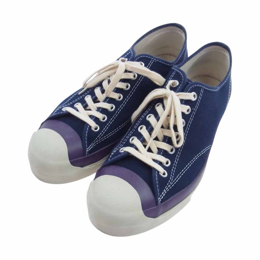 トースト 19-093-610-0091-1-0 jam jazz or ska ジャム ジャズオアスカ ローカット スニーカー  ネイビー系 パープル系 8.5【中古】