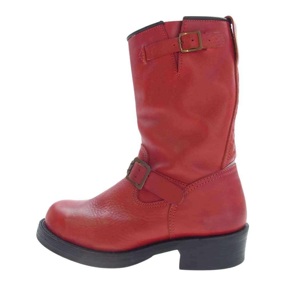 MADE IN GM JAPAN メイドインジーエムジャパン ENGINEER BOOTS エンジニア ブーツ ウルフズヘッド レッド系 8.5【中古】