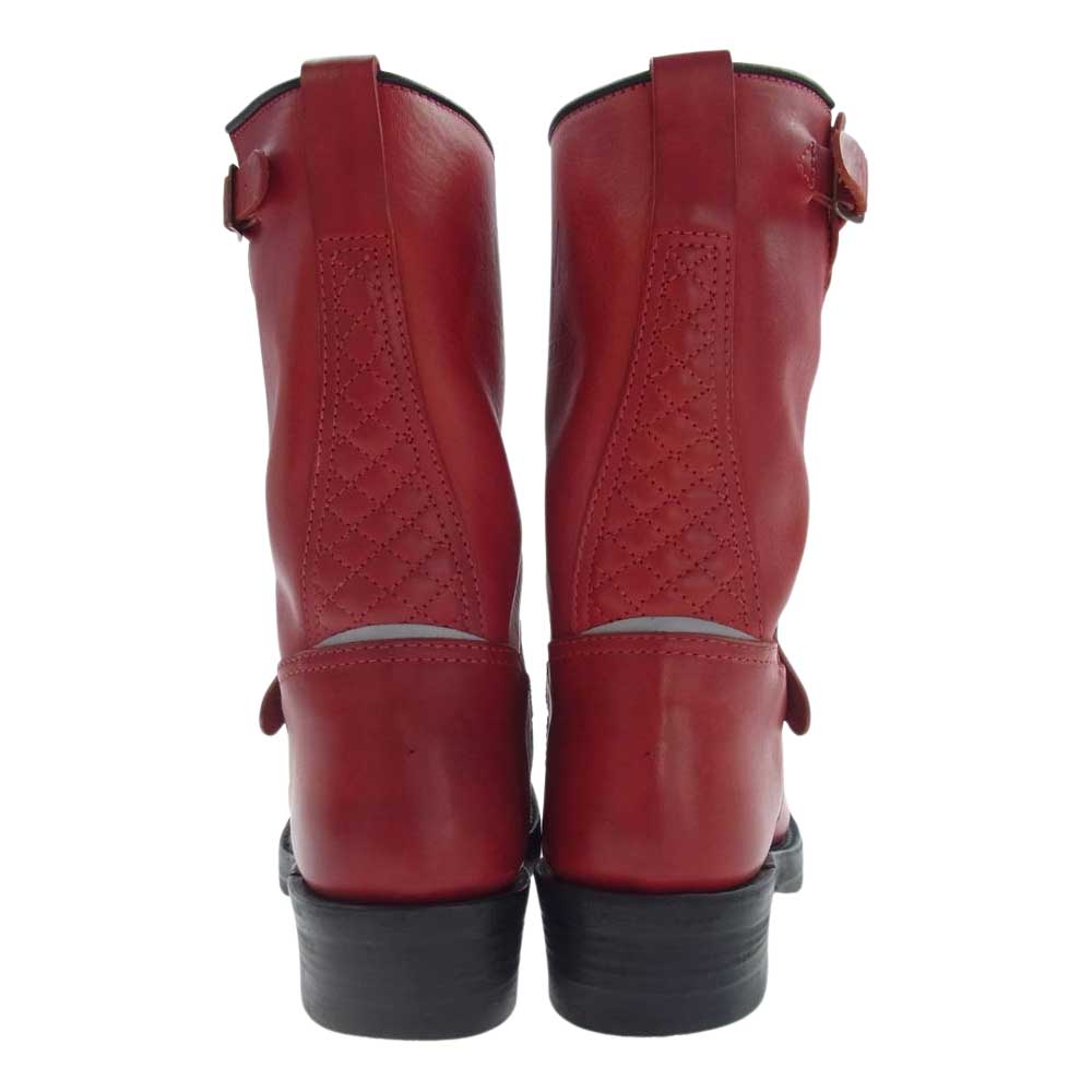 MADE IN GM JAPAN メイドインジーエムジャパン ENGINEER BOOTS エンジニア ブーツ ウルフズヘッド レッド系 8.5【中古】