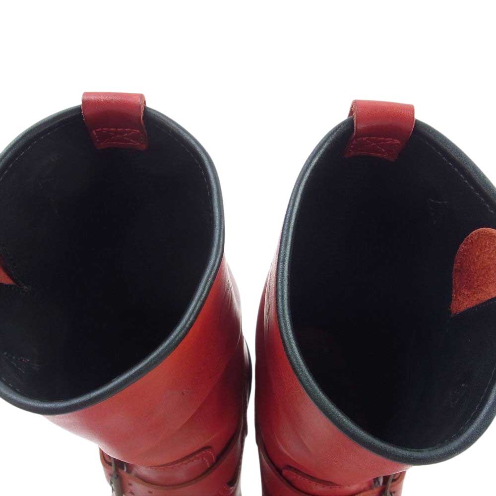 MADE IN GM JAPAN メイドインジーエムジャパン ENGINEER BOOTS エンジニア ブーツ ウルフズヘッド レッド系 8.5【中古】