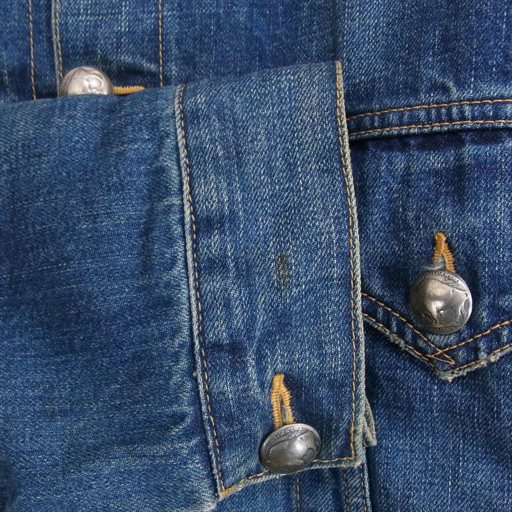 REMI RELIEF レミレリーフ デニム ボア ジャケット インディゴブルー系 XL【中古】