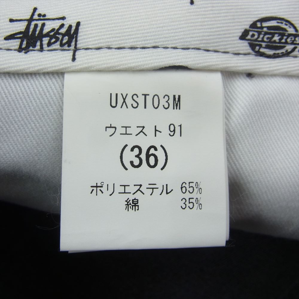STUSSY ステューシー UXST03M × DICKIES ディッキーズ ワーク シュート パンツ グレー  グレー系 36【極上美品】【中古】