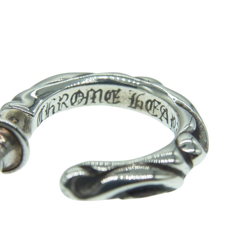 CHROME HEARTS クロムハーツ（原本無） HOOP SCROOL 1 フープ スクロール ピアス シルバー系【中古】