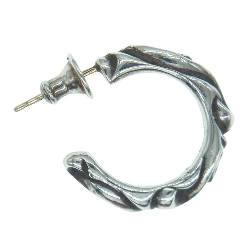 CHROME HEARTS クロムハーツ（原本有） HOOP SCROOL 1 フープ スクロール ピアス シルバー系【中古】