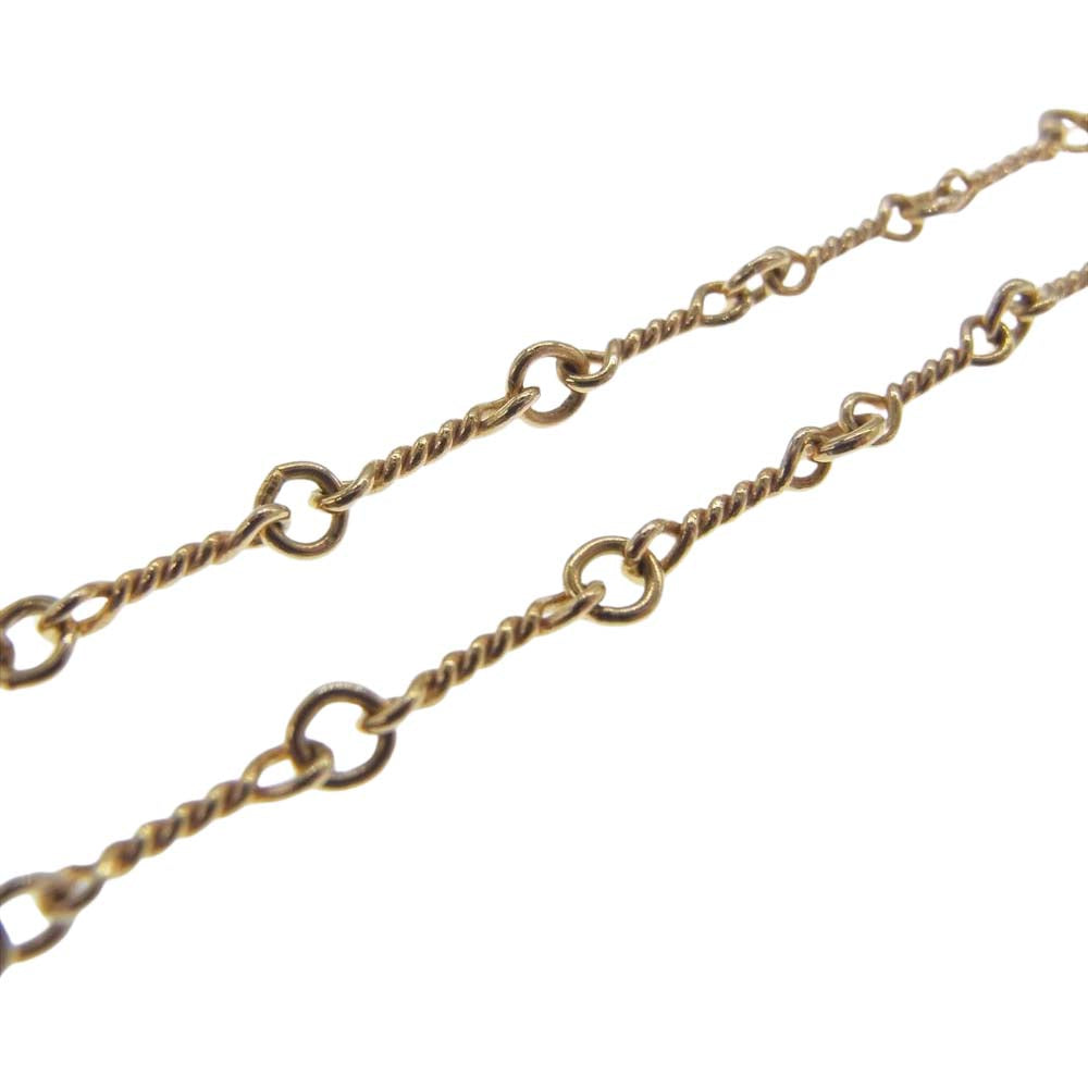 CHROME HEARTS クロムハーツ（原本有） 22K ツイストチェーン 18インチ ゴールド系【中古】