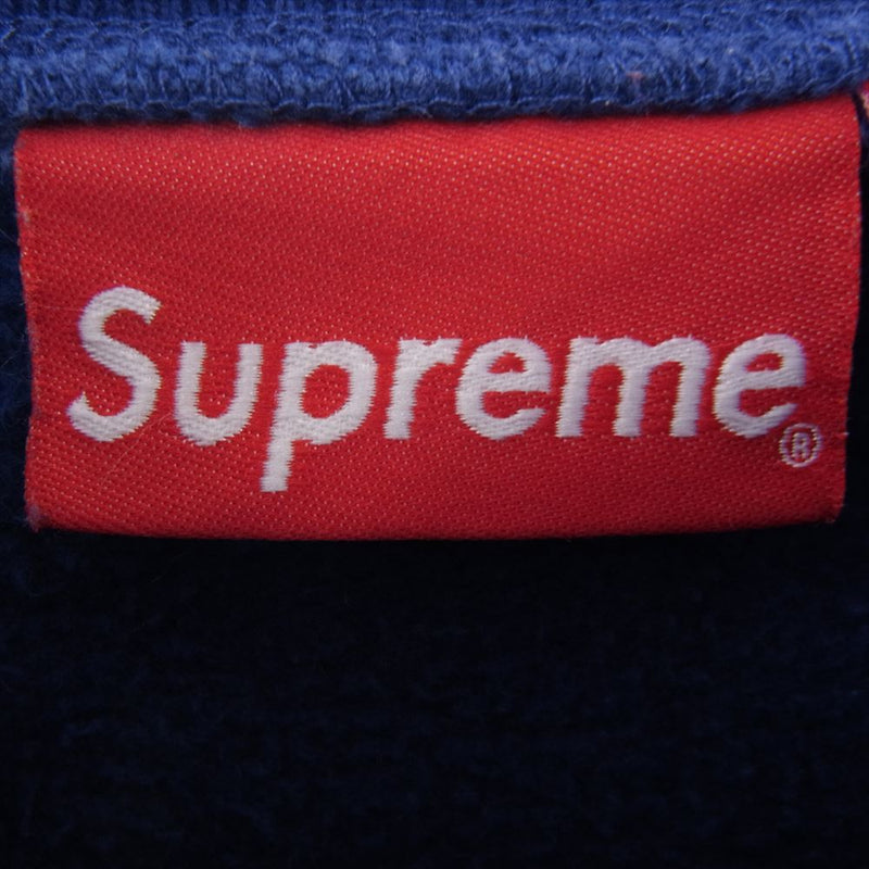 Supreme シュプリーム 13AW Sup Crewneck ビッグ ロゴ クルーネック スウェット ブルー系 M【中古】