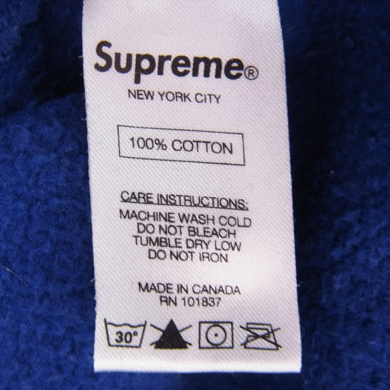 Supreme シュプリーム 13AW Sup Crewneck ビッグ ロゴ クルーネック スウェット ブルー系 M【中古】