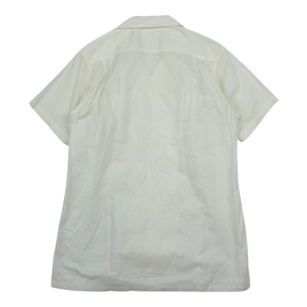 サンリミット S1601009 オープンカラー 半袖 シャツ ホワイト系【中古】