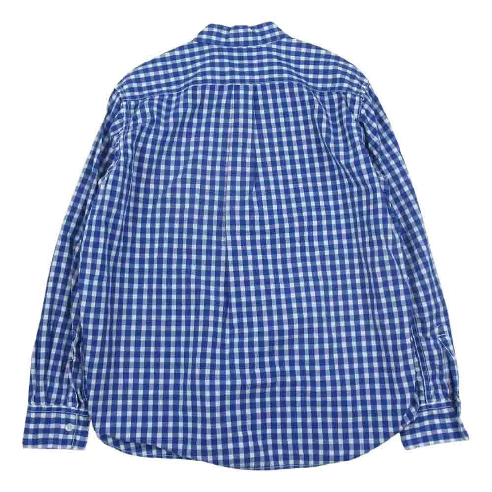サンリミット ギンガムチェック 長袖 シャツ ブルー系 2【中古】