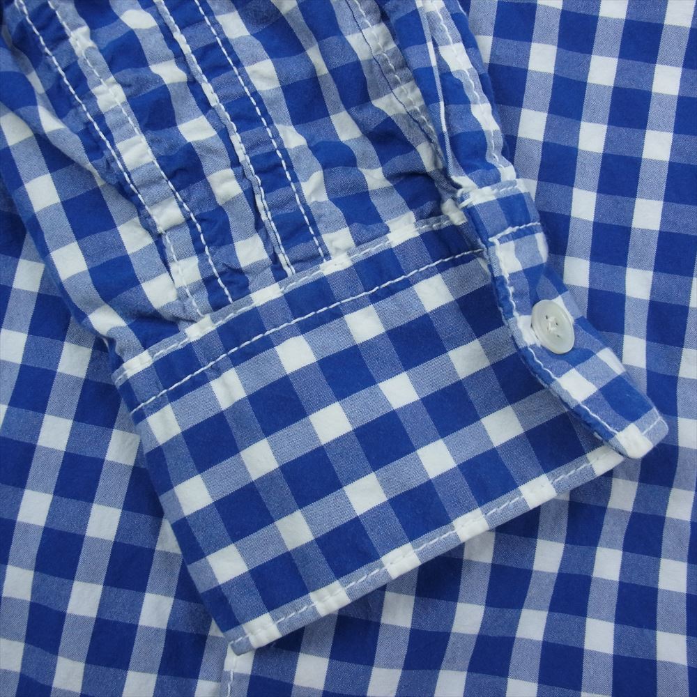サンリミット ギンガムチェック 長袖 シャツ ブルー系 2【中古】