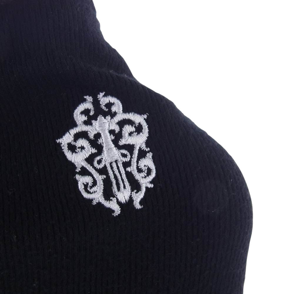 CHROME HEARTS クロムハーツ（原本無） ロゴ刺繍 サーマル スカート ブラック系 S【中古】