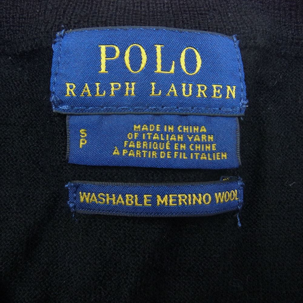 POLO RALPH LAUREN ポロ・ラルフローレン ニット カーディガン ブラック系 S【中古】