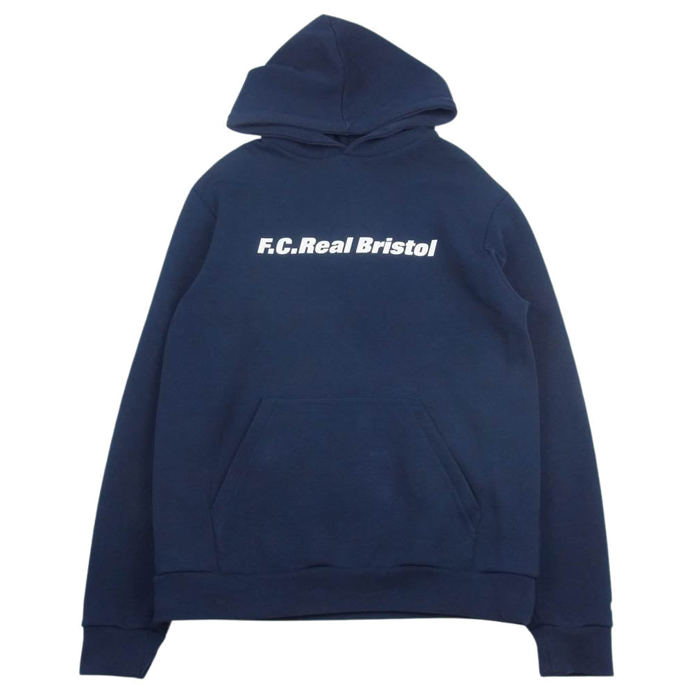 F.C.R.B. エフシーアールビー 21AW FCRB-212062 AUTHENTIC LOGO TECH KNIT TRAINING HOODIE スウェット パーカー ネイビー系 M【中古】