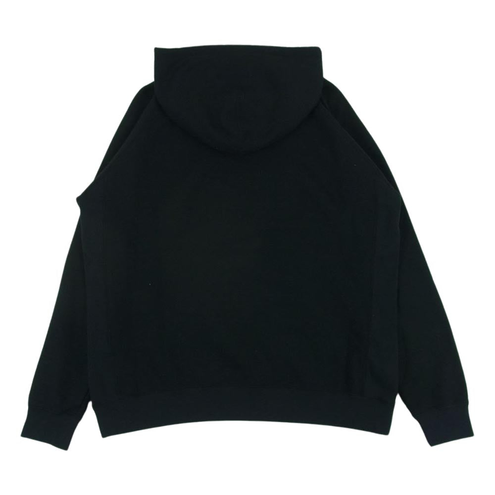 シークエル SQ-20AW-HD04 PULLOVER HOODIE ロゴ プリント プルオーバー パーカー 日本製 ブラック系 M【中古】