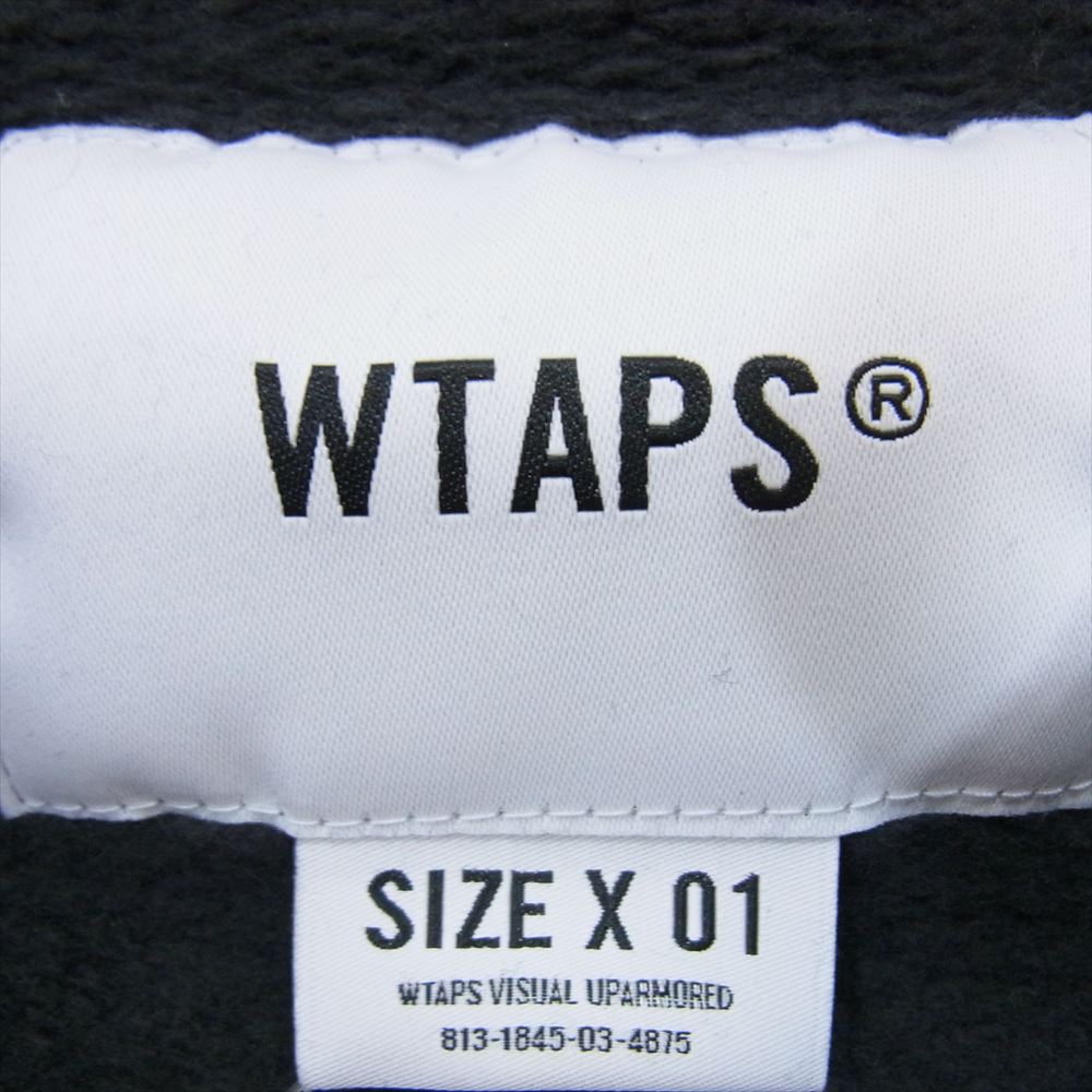 WTAPS ダブルタップス 23AW  232ATDT-CSM18 AII 01 SWEATER COTTON PROTECT コットン 刺繍 ロゴ スウェット チャコール系 1【中古】