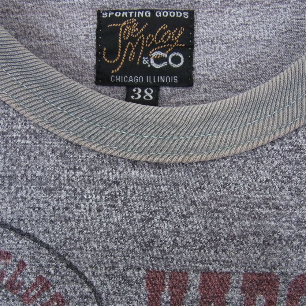 The REAL McCOY'S ザリアルマッコイズ HAROLDS CLUB プリント 半袖 Tシャツ グレー系 38【中古】