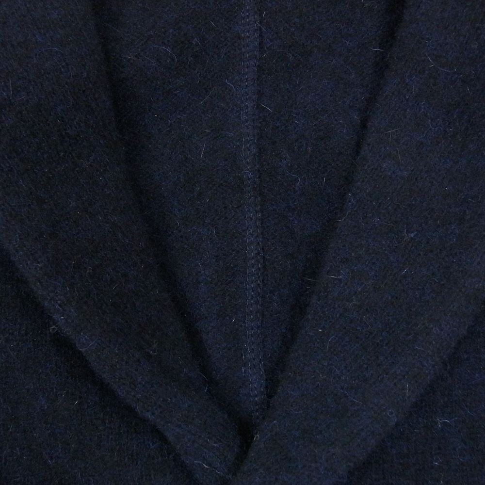 1piu1uguale3 ウノピュウノウグァーレトレ MRK222 WOL113 折鶴ピン付属 LUIGE セーブル セーブリッチウール 2B ニット テーラードジャケット ネイビー系 3【中古】