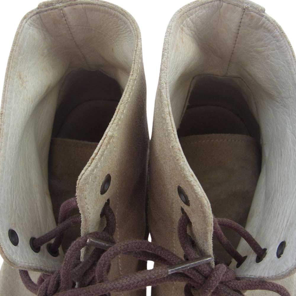 カミナンド メキシコ製 スエード ショート ブーツ ベージュ系 9(26cm)【中古】