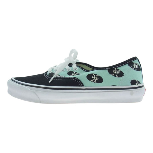 WACKO MARIA ワコマリア VN0A4BV9591 × VANS バンズ OG Authentic LX オリジナル オーセンティック ローカット スニーカー ブラック系 ライトグリーン系 28cm【極上美品】【中古】