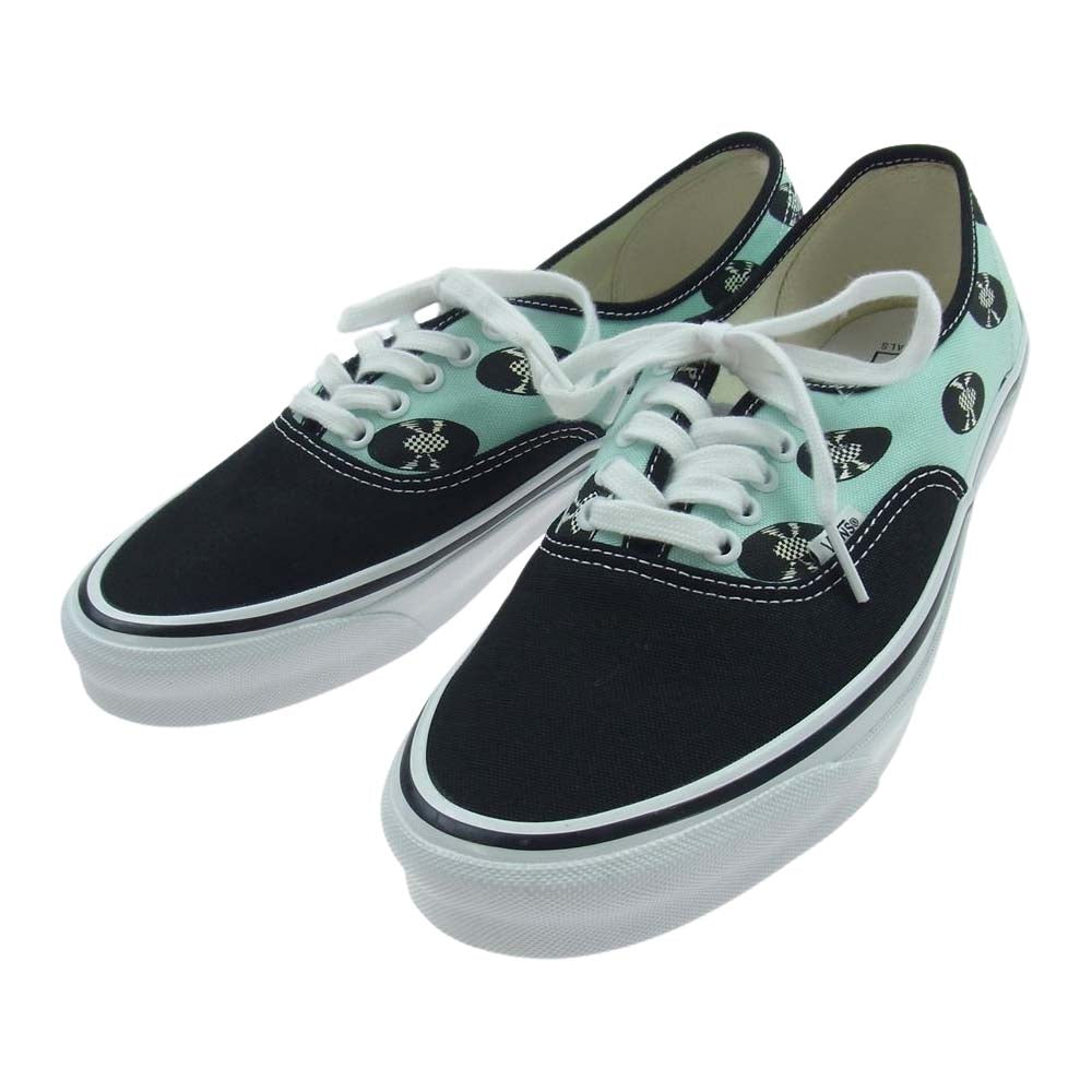 WACKO MARIA ワコマリア VN0A4BV9591 × VANS バンズ OG Authentic LX オリジナル オーセンティック ローカット スニーカー ブラック系 ライトグリーン系 28cm【極上美品】【中古】