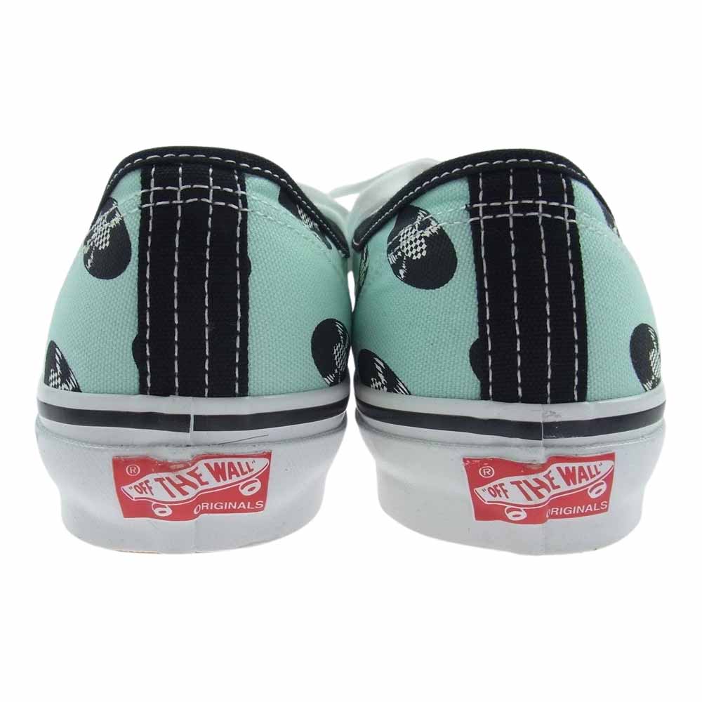 WACKO MARIA ワコマリア VN0A4BV9591 × VANS バンズ OG Authentic LX オリジナル オーセンティック ローカット スニーカー ブラック系 ライトグリーン系 28cm【極上美品】【中古】