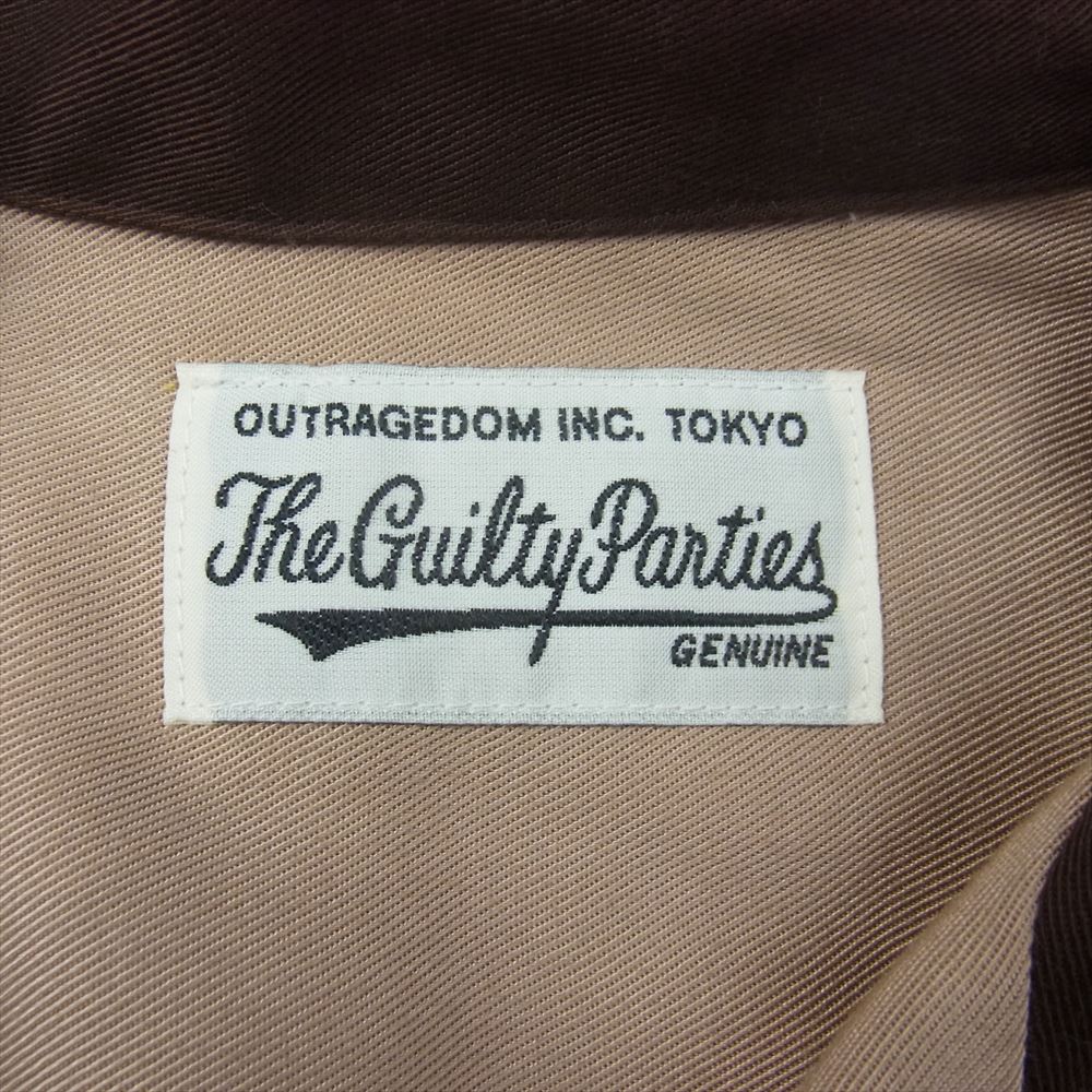 WACKO MARIA ワコマリア 18AW 18FW-WMS-WS01 WESTERN SHIRTS ウエスタン 長袖 シャツ ブラウン系 ベージュ系 S【美品】【中古】