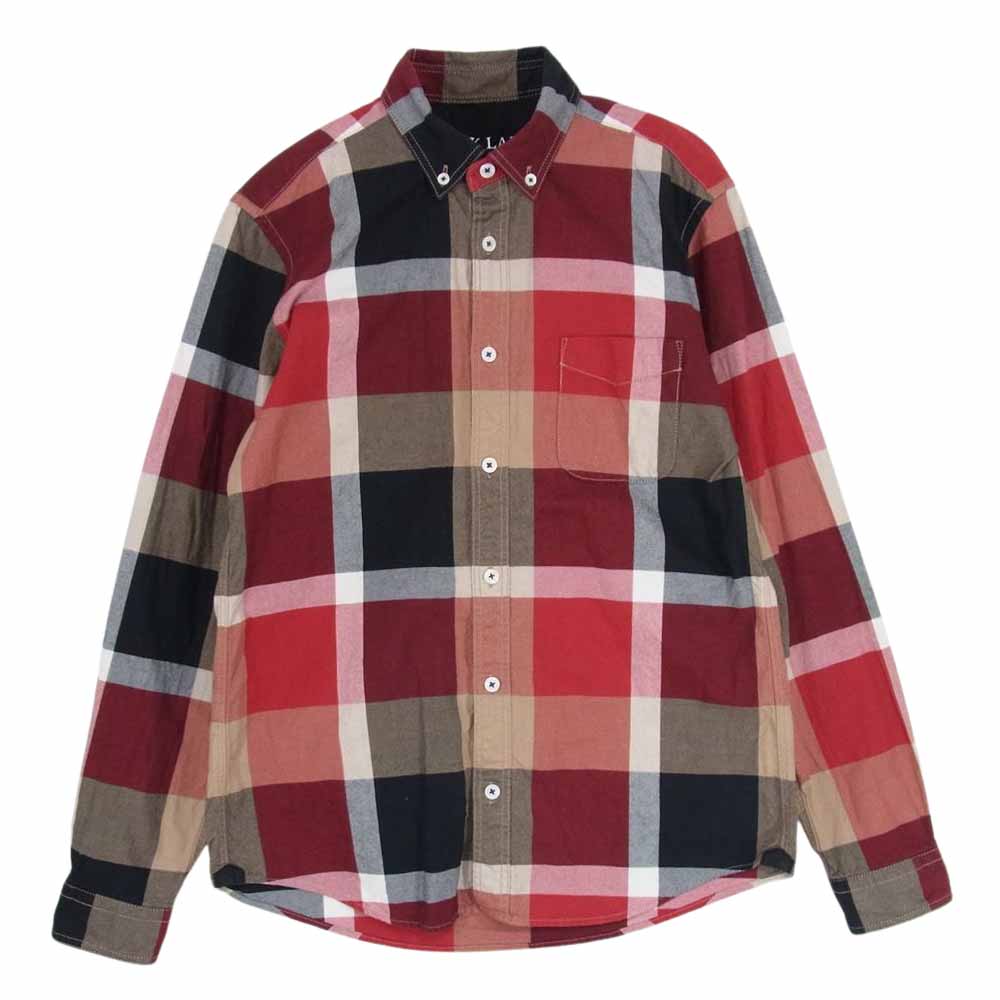 ブラックレーベル クレストブリッジ コットン チェック シャツ レッド系 2【中古】