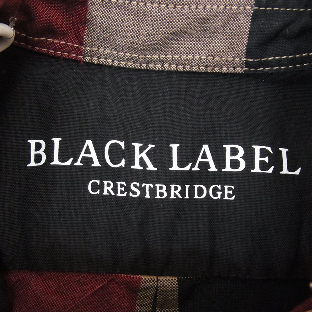 ブラックレーベル クレストブリッジ コットン チェック シャツ レッド系 2【中古】