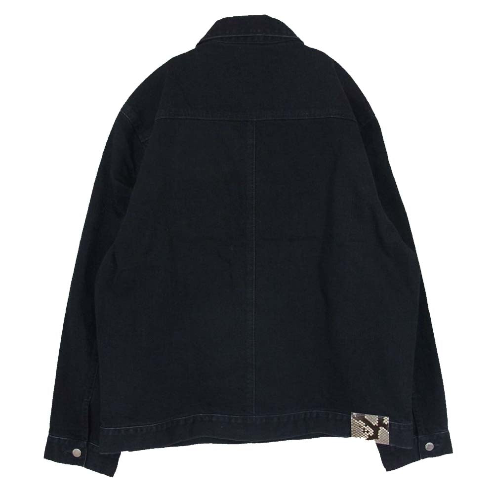 uniform experiment ユニフォームエクスペリメント 22AW UE-222020 ONE WASHED DENIM JACKET ワンウォッシュ デニム ジャケット ブラック系 4【美品】【中古】