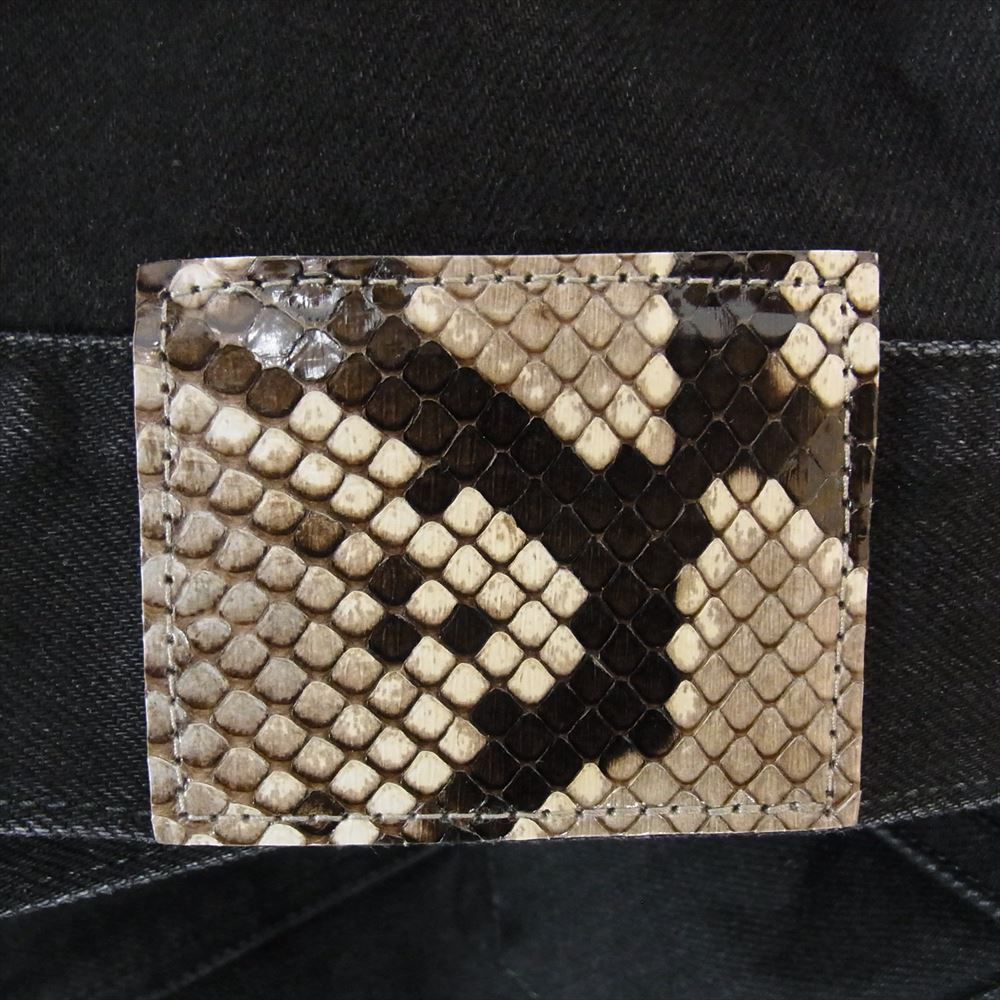 uniform experiment ユニフォームエクスペリメント 22AW UE-222020 ONE WASHED DENIM JACKET ワンウォッシュ デニム ジャケット ブラック系 4【美品】【中古】