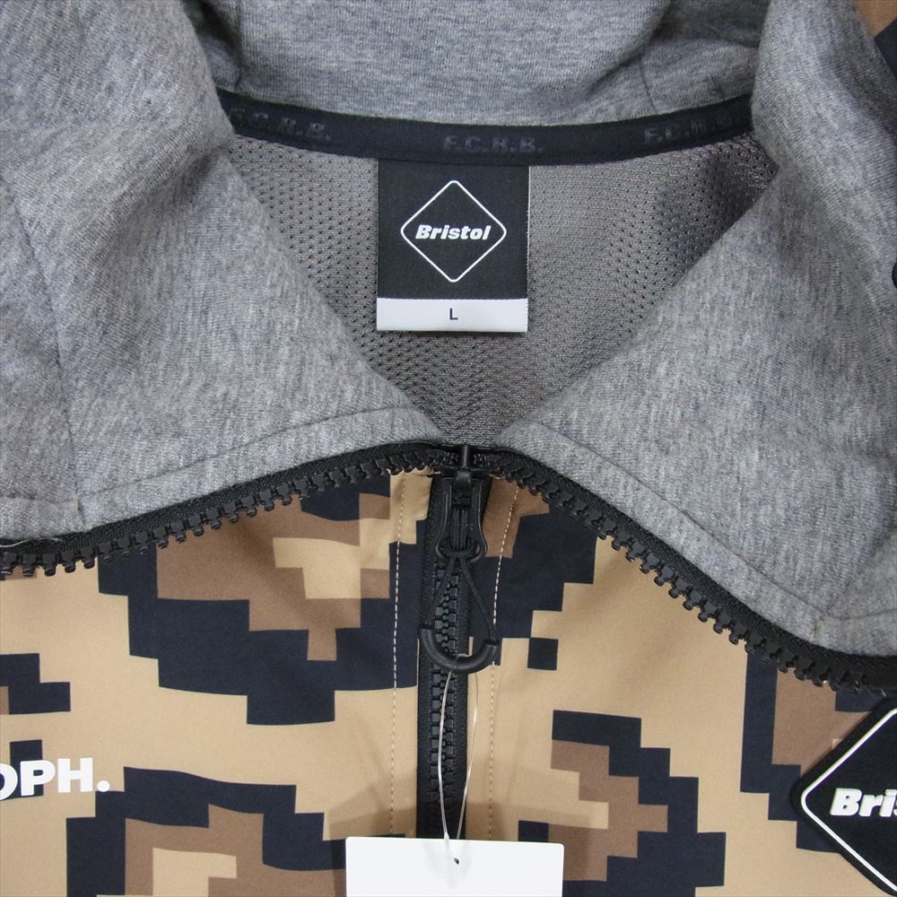 F.C.R.B. エフシーアールビー FCRB-230029 VENTILATION HOODIE ベンチレーション ジップアップ フーディ ジャケット グレー系 L【極上美品】【中古】