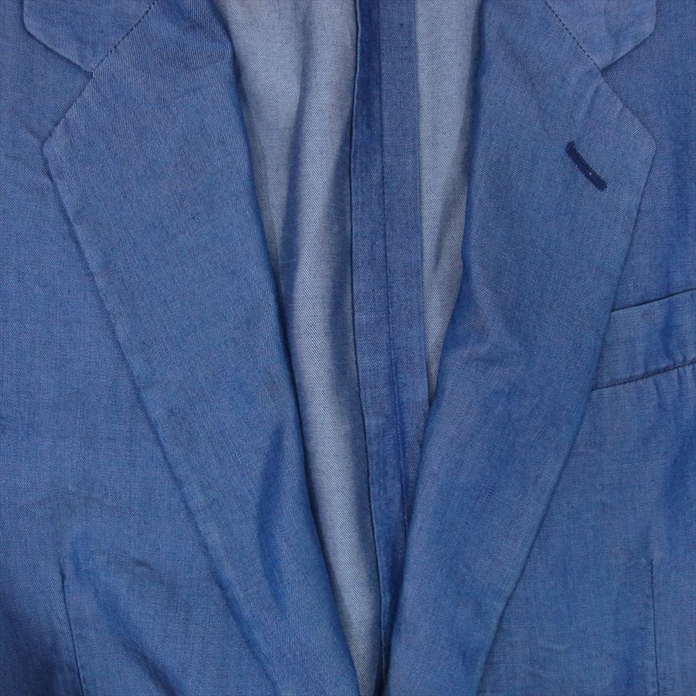 MAISON MARGIELA メゾンマルジェラ ここのえタグ 14ライン 2B テーラード ジャケット ブルー系 44【中古】