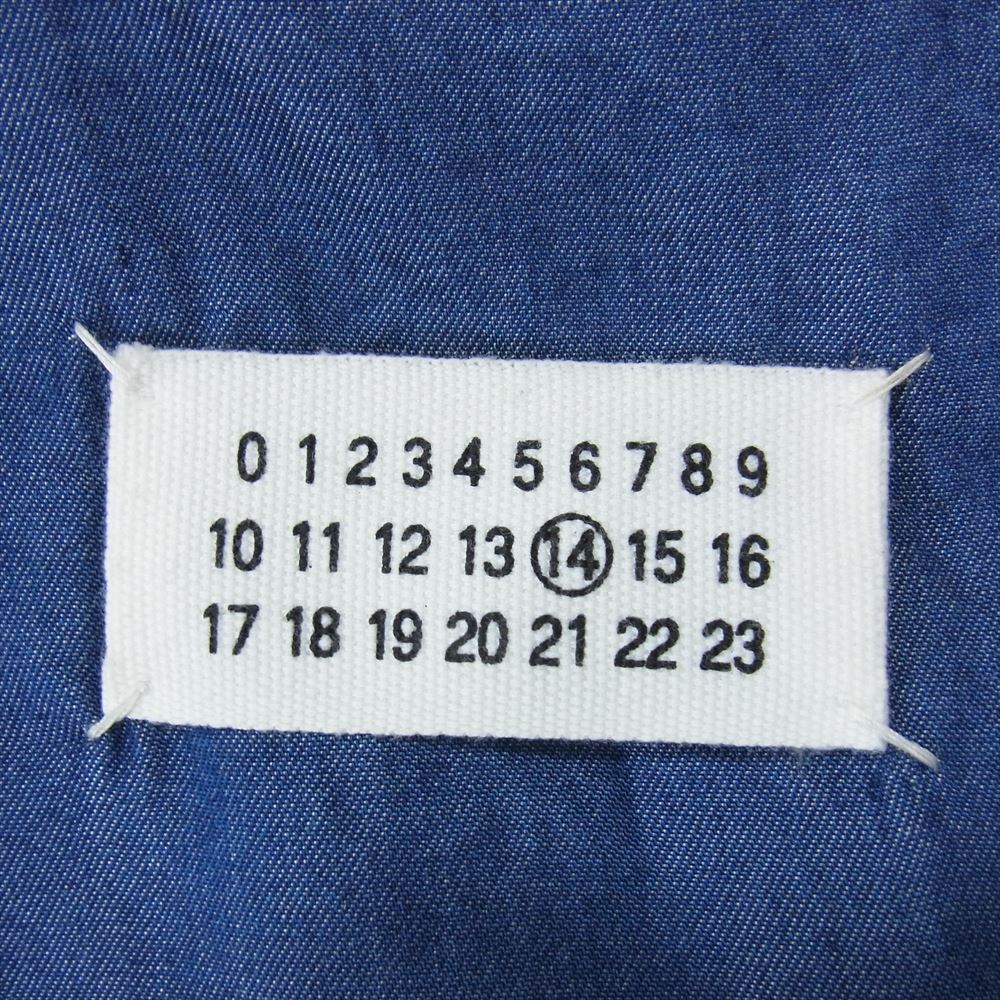 MAISON MARGIELA メゾンマルジェラ ここのえタグ 14ライン 2B テーラード ジャケット ブルー系 44【中古】