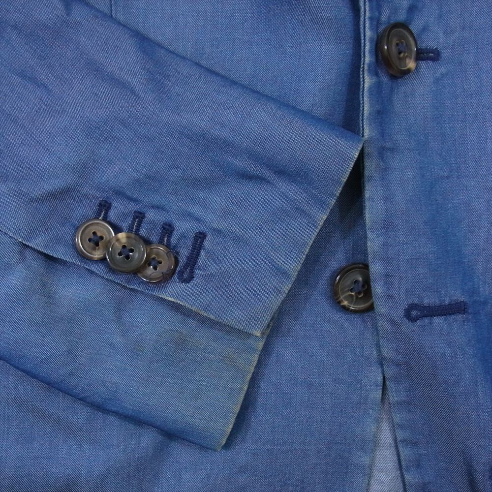 MAISON MARGIELA メゾンマルジェラ ここのえタグ 14ライン 2B テーラード ジャケット ブルー系 44【中古】