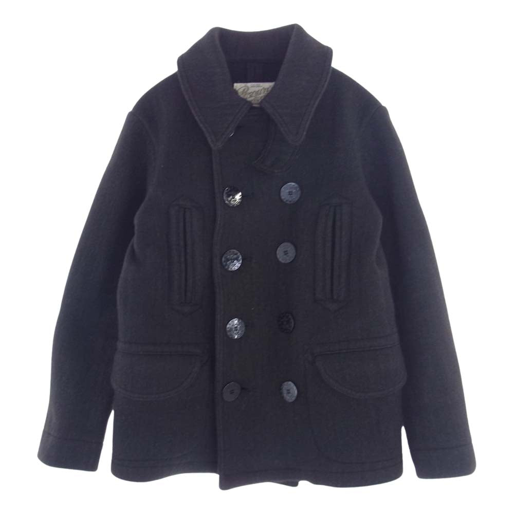 FULLCOUNT フルカウント BROWNS BEACH ブラウンズビーチ P-COAT ピーコート ビーチクロス ダークグレー系 38【美品】【中古】