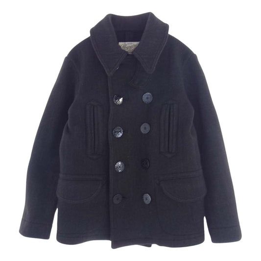 FULLCOUNT フルカウント BROWNS BEACH ブラウンズビーチ P-COAT ピーコート ビーチクロス ダークグレー系 38【美品】【中古】