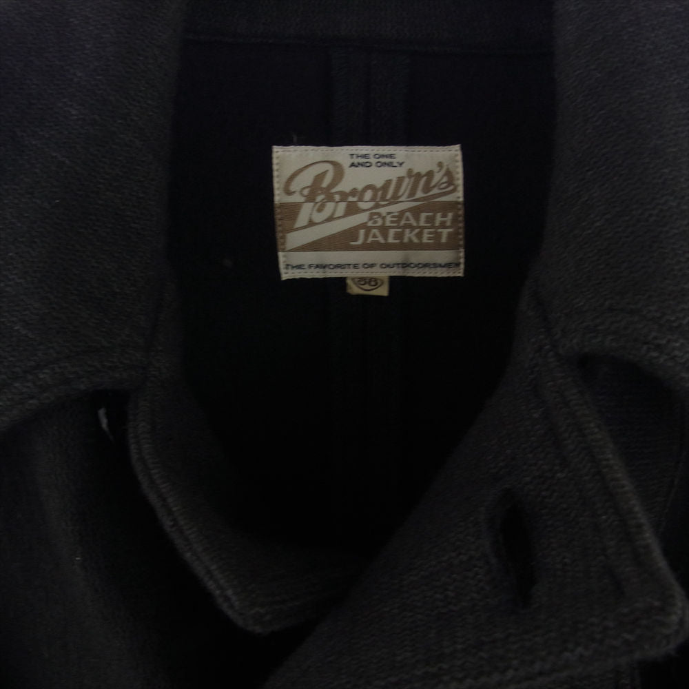 FULLCOUNT フルカウント BROWNS BEACH ブラウンズビーチ P-COAT ピーコート ビーチクロス ダークグレー系 38【美品】【中古】