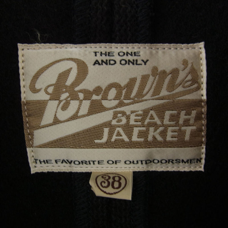 FULLCOUNT フルカウント BROWNS BEACH ブラウンズビーチ P-COAT ピーコート ビーチクロス ダークグレー系 38【美品】【中古】