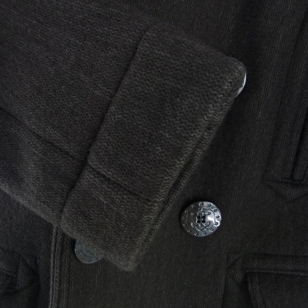 FULLCOUNT フルカウント BROWNS BEACH ブラウンズビーチ P-COAT ピーコート ビーチクロス ダークグレー系 38【美品】【中古】