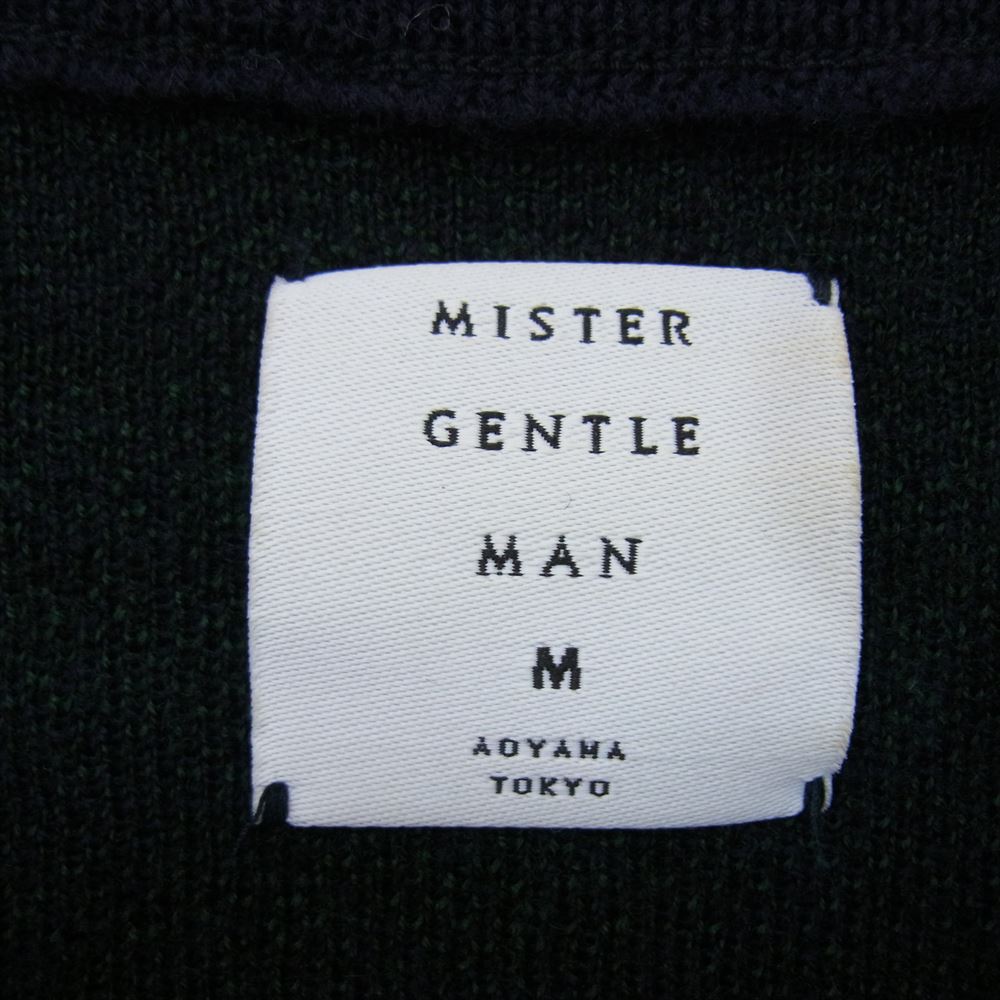 ミスタージェントルマン MGJ-KN10 TARTAN CHECK KNIT タータン チェック ニット ネイビー系 M【中古】