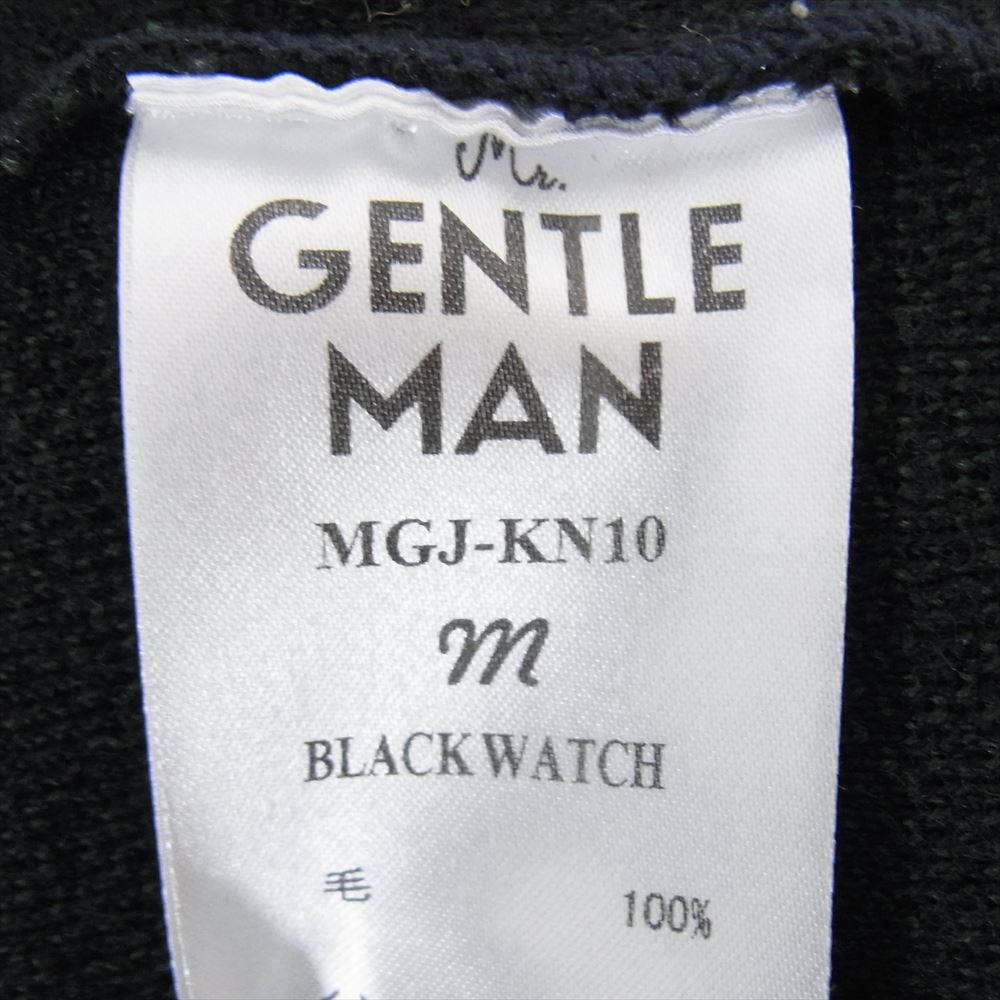 ミスタージェントルマン MGJ-KN10 TARTAN CHECK KNIT タータン チェック ニット ネイビー系 M【中古】