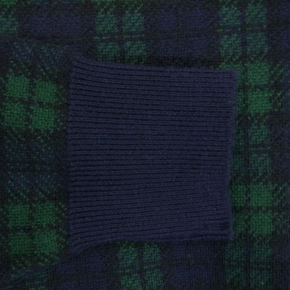 ミスタージェントルマン MGJ-KN10 TARTAN CHECK KNIT タータン チェック ニット ネイビー系 M【中古】