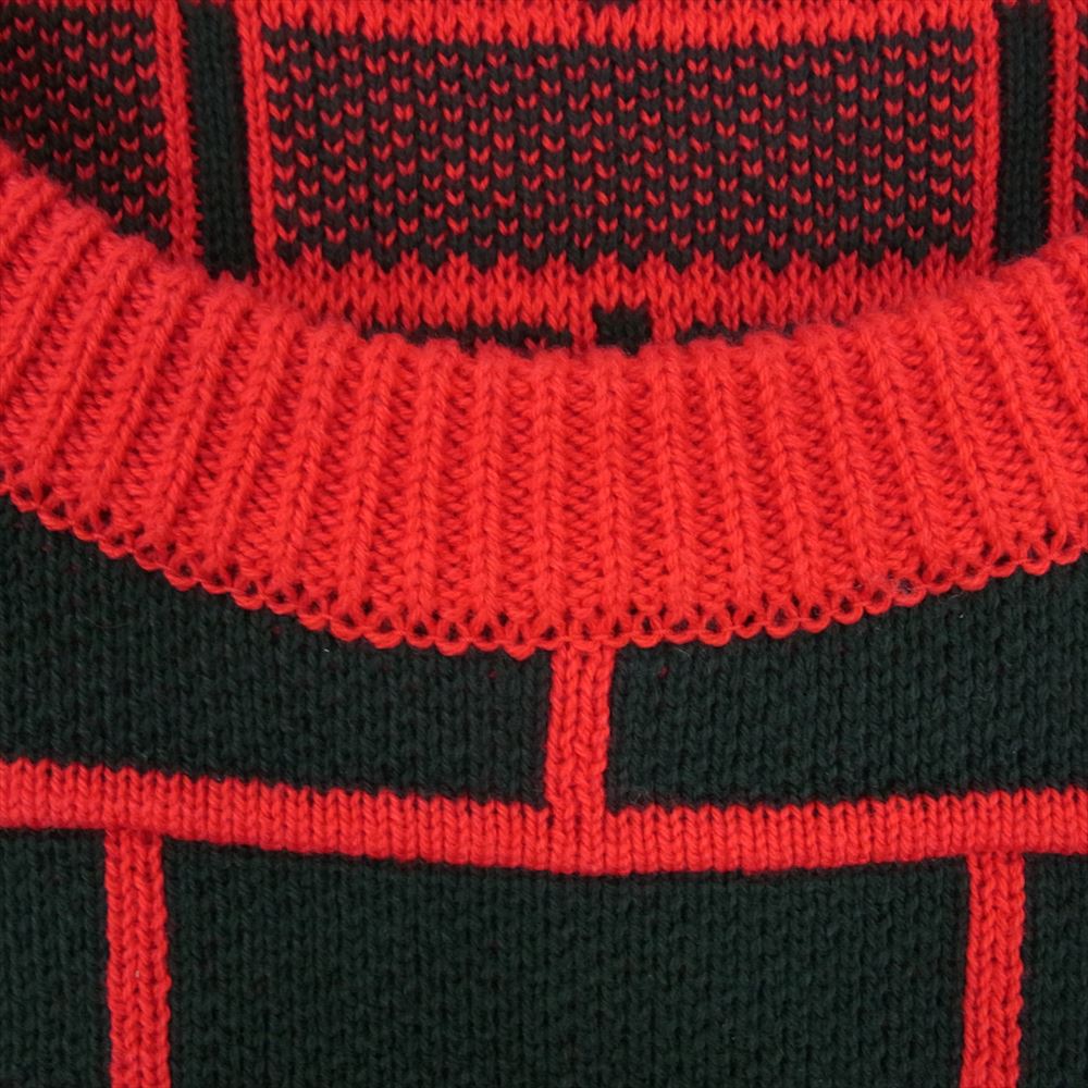 ボット Century Sweater センチュリー セーター ニット ロゴ刺繍 レッド系 L【中古】