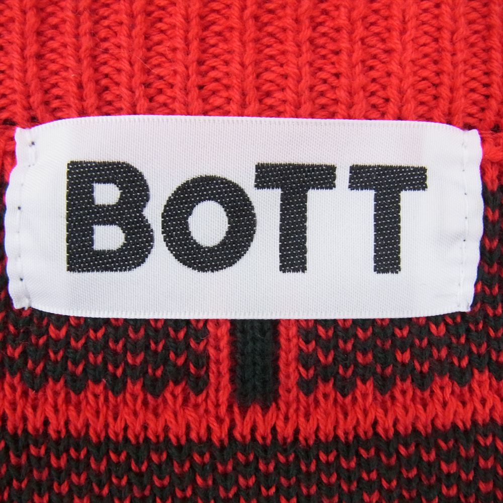 ボット Century Sweater センチュリー セーター ニット ロゴ刺繍 レッド系 L【中古】