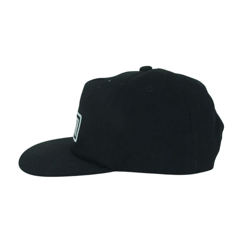 ウェイステッド ユース 5 PANEL SNAPBACK CAP ロゴ キャップ 帽子 コットン 中国製 ブラック系【中古】