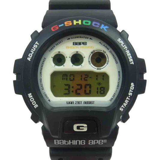 A BATHING APE アベイシングエイプ DW-6900 G-SHOCK ジーショック 三つ目 時計 ブラック系【中古】